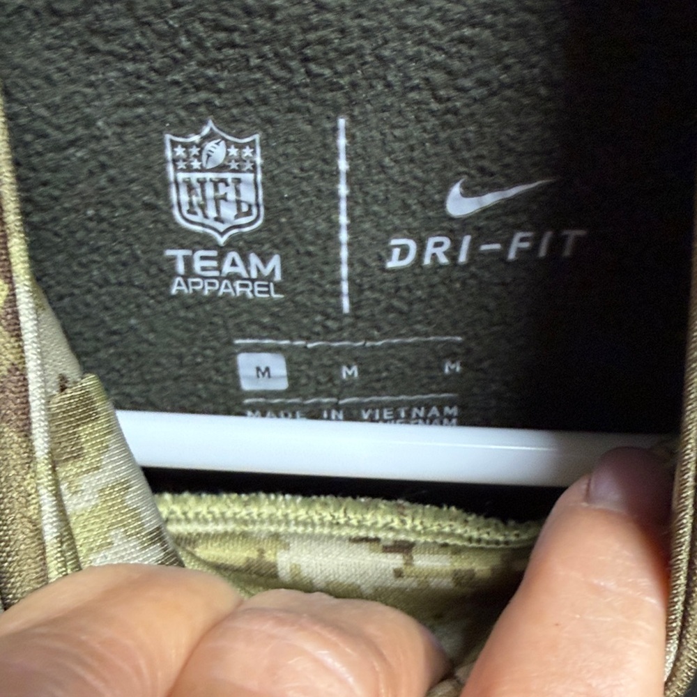 Nike Olive Green Patriots Hoodie - Picture 4 of 4